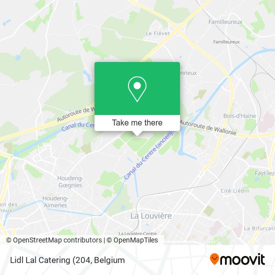 Lidl Lal Catering map