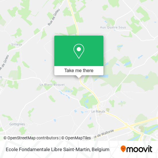 Ecole Fondamentale Libre Saint-Martin plan