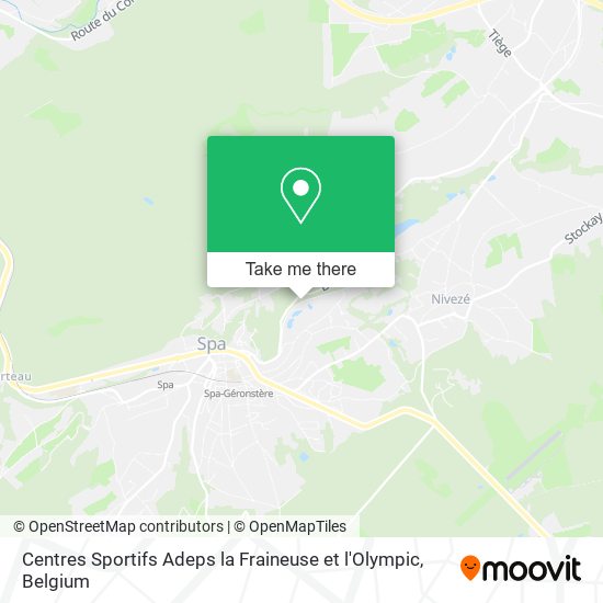 Centres Sportifs Adeps la Fraineuse et l'Olympic map