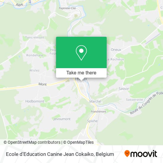 Ecole d'Education Canine Jean Cokaiko map