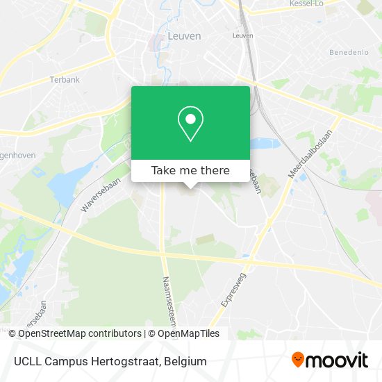 UCLL Campus Hertogstraat map