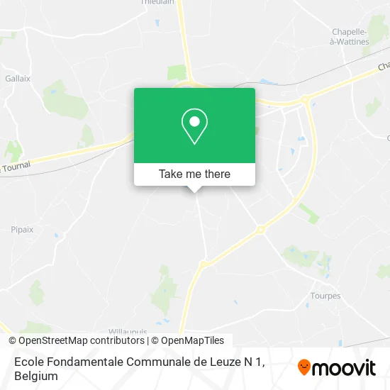 Ecole Fondamentale Communale de Leuze N 1 map