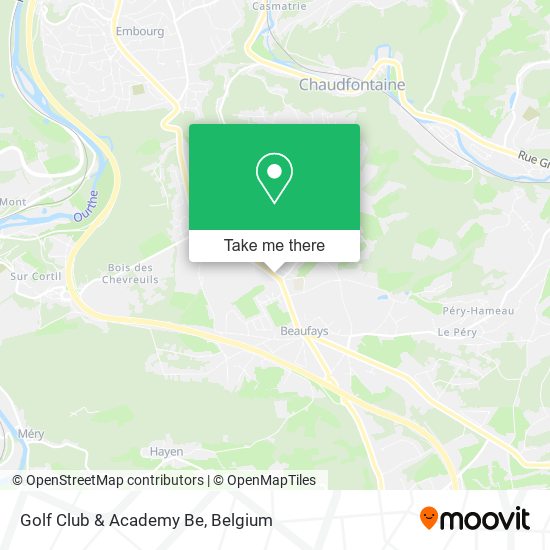 Golf Club & Academy Be map