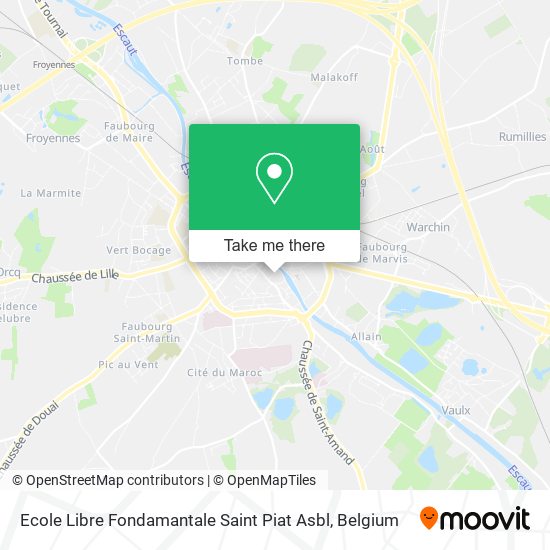 Ecole Libre Fondamantale Saint Piat Asbl map