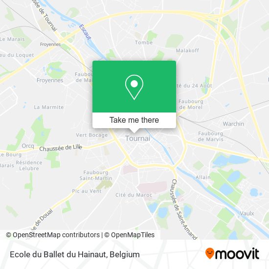 Ecole du Ballet du Hainaut map