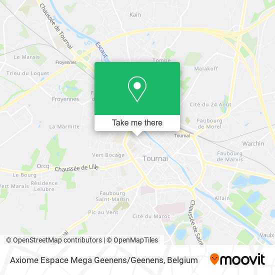 Axiome Espace Mega Geenens / Geenens map