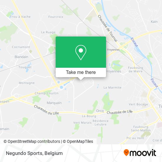 Negundo Sports map