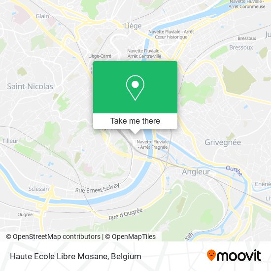 Haute Ecole Libre Mosane map