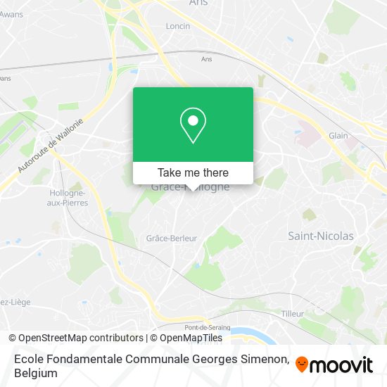 Ecole Fondamentale Communale Georges Simenon map