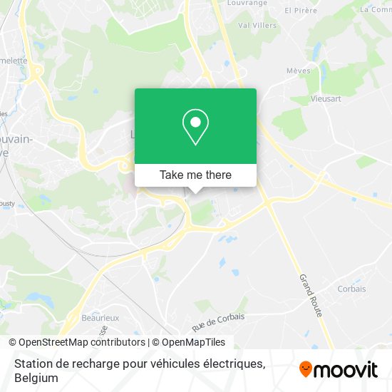 Station de recharge pour véhicules électriques plan