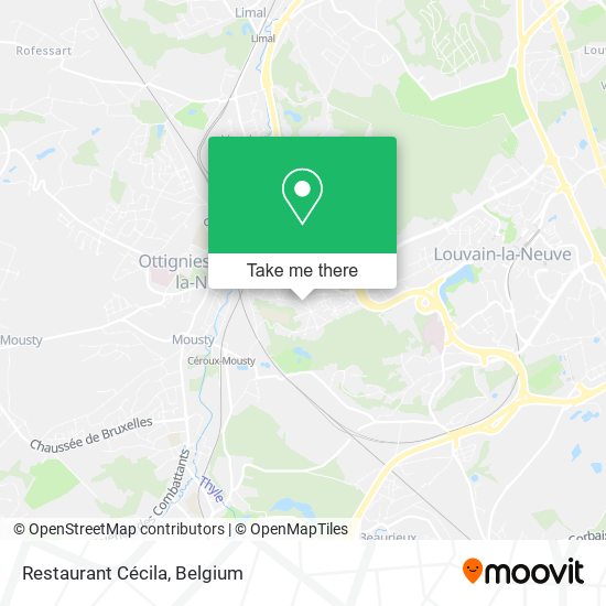 Restaurant Cécila plan
