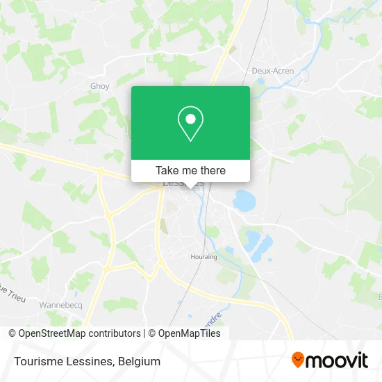 Lessines Tourism map