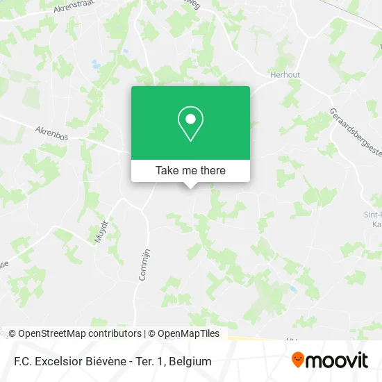 F.C. Excelsior Biévène - Ter. 1 map