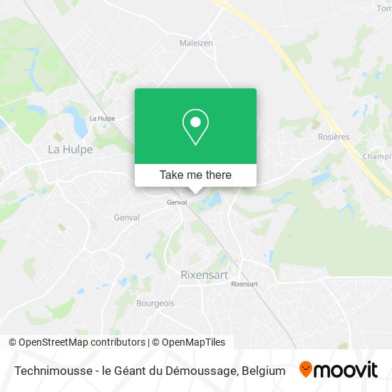 Technimousse - le Géant du Démoussage map