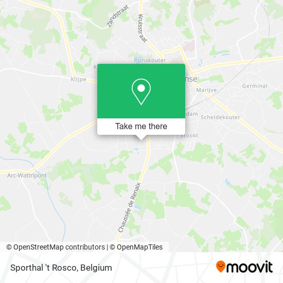 Sporthal 't Rosco map