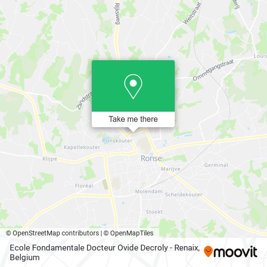 Ecole Fondamentale Docteur Ovide Decroly - Renaix map