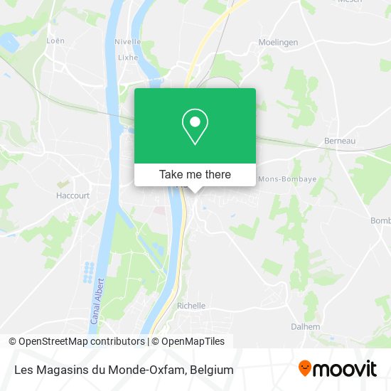 Les Magasins du Monde-Oxfam map