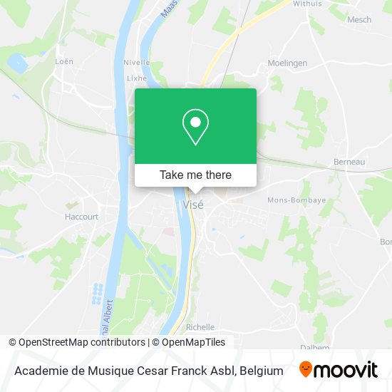 Academie de Musique Cesar Franck Asbl map