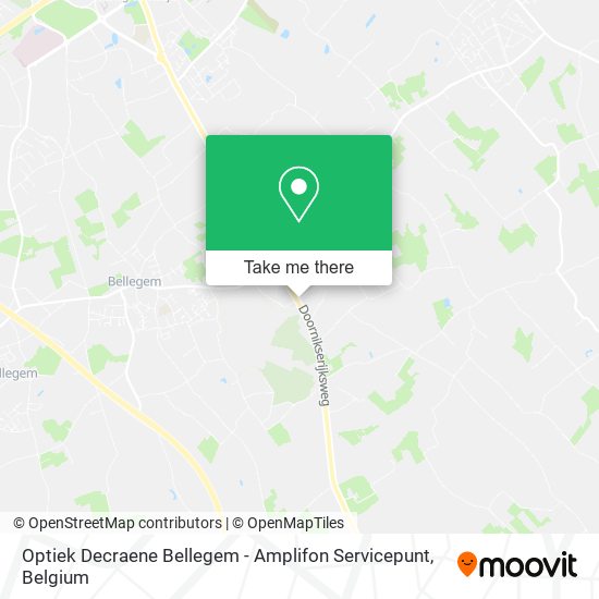 Optiek Decraene Bellegem - Amplifon Servicepunt map