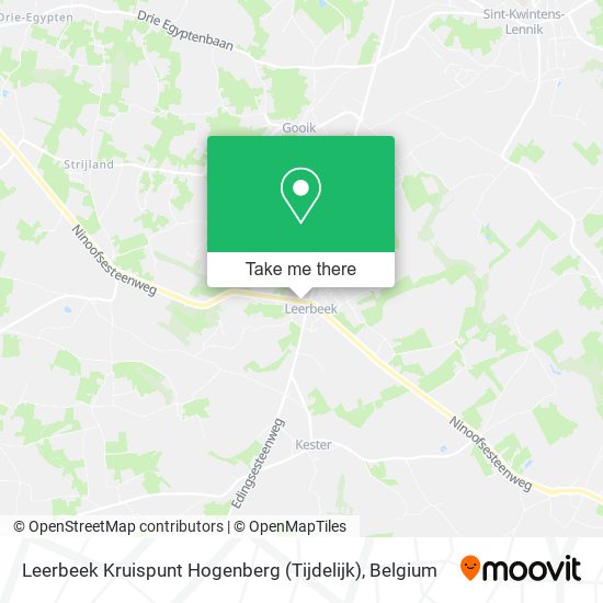 Leerbeek Kruispunt Hogenberg (Tijdelijk) plan