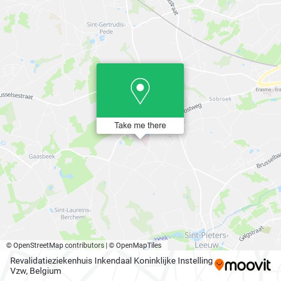 Revalidatieziekenhuis Inkendaal Koninklijke Instelling Vzw map