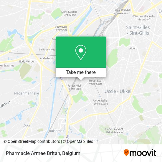 Pharmacie Armee Britan map