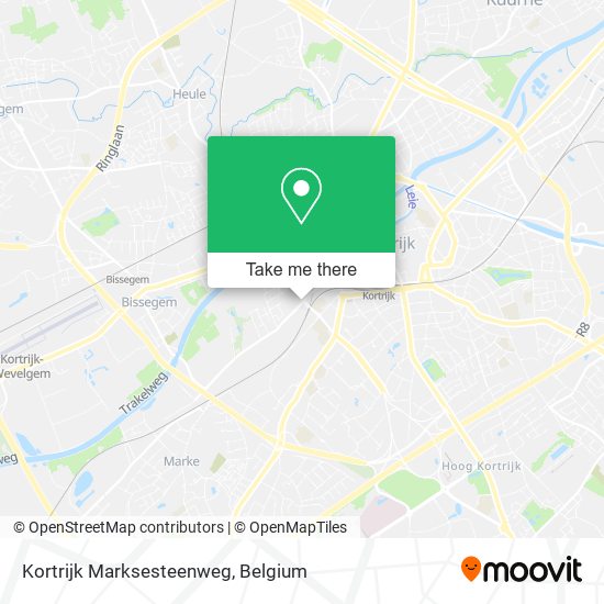 Kortrijk Marksesteenweg map