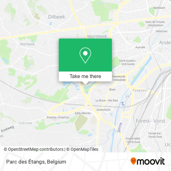 Parc des Étangs map