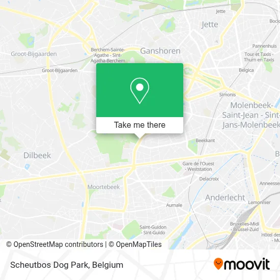 Scheutbos Dog Park map