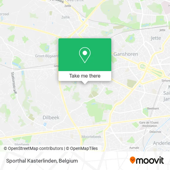 Sporthal Kasterlinden map