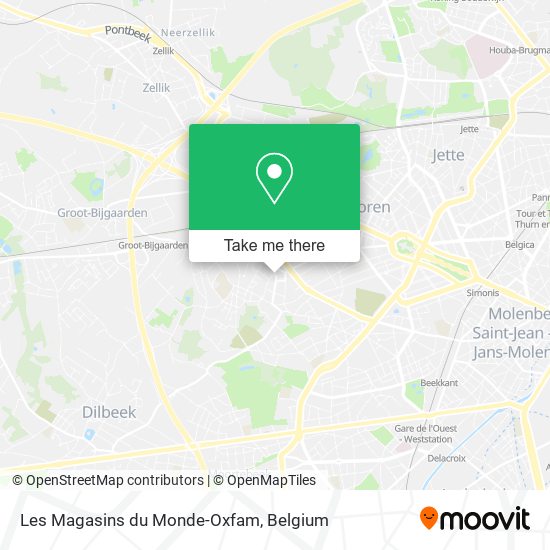 Les Magasins du Monde-Oxfam map