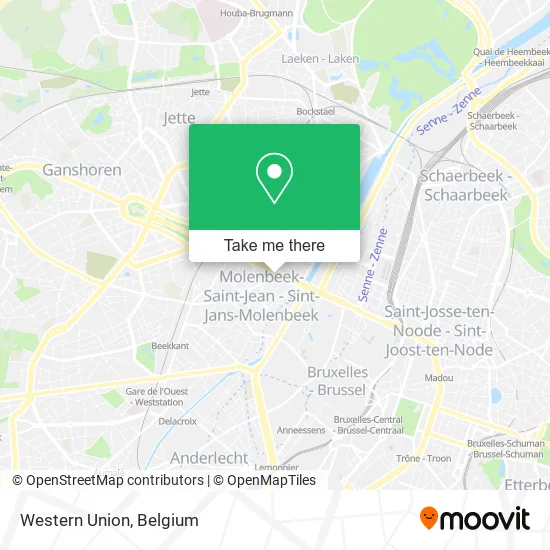Western Union map