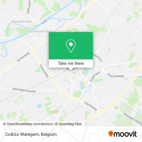 Co&Go Waregem map