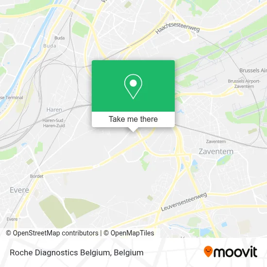 Roche Diagnostics Belgium map