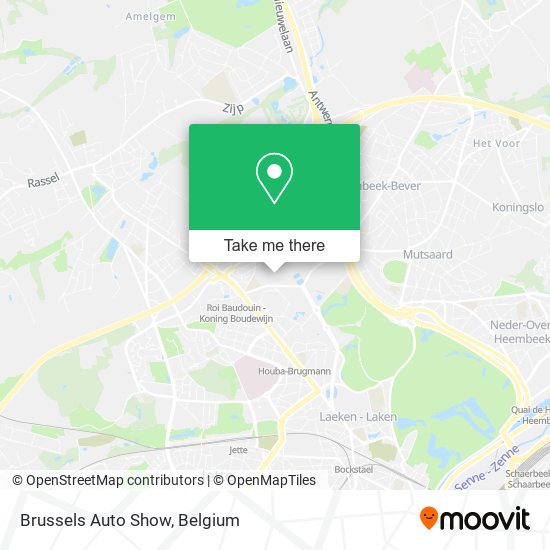 Brussels Auto Show map