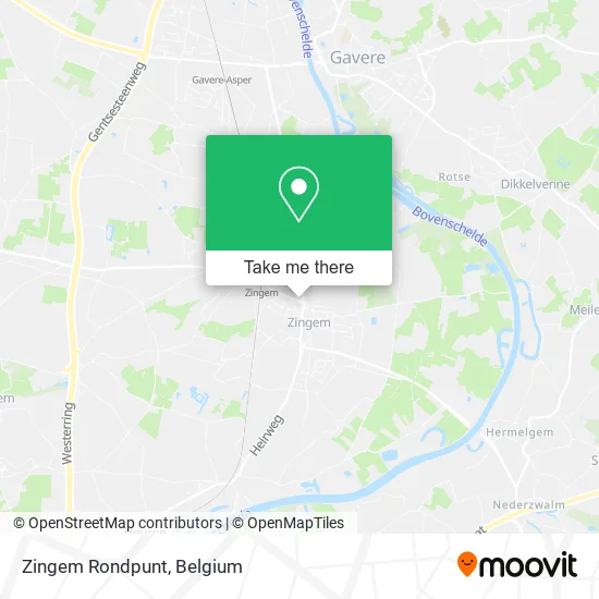 Zingem Rondpunt map