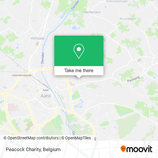 Peacock Charity map