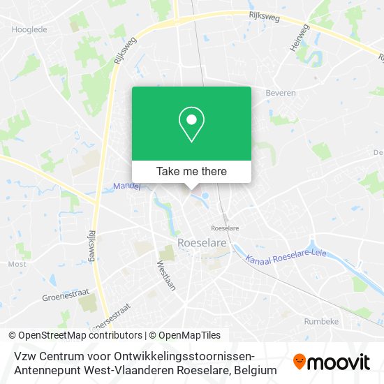 Vzw Centrum voor Ontwikkelingsstoornissen-Antennepunt West-Vlaanderen Roeselare plan