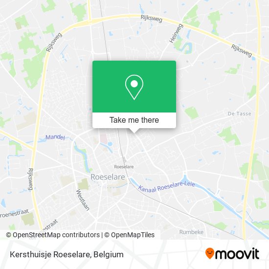 Kersthuisje Roeselare map