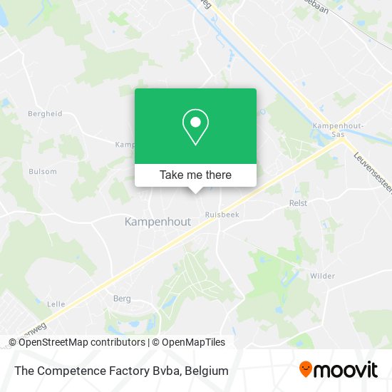 The Competence Factory Bvba map