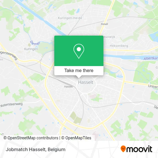 Jobmatch Hasselt map