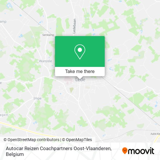 Autocar Reizen Coachpartners Oost-Vlaanderen plan