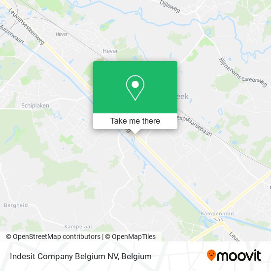 Indesit Company Belgium NV map