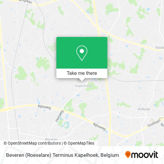 Beveren (Roeselare) Terminus Kapelhoek map