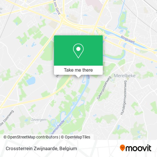 Crossterrein Zwijnaarde map