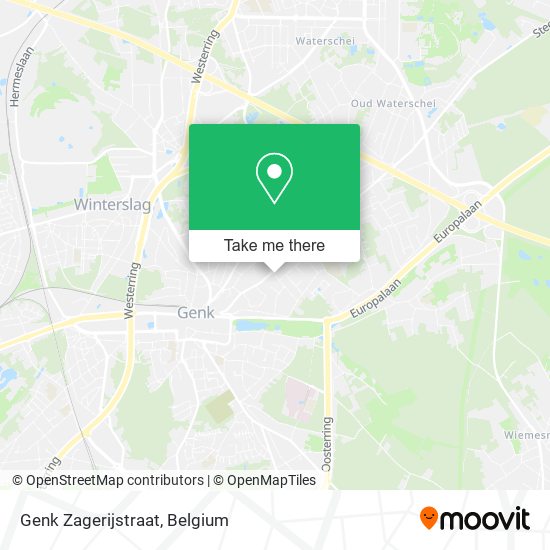 Genk Zagerijstraat map