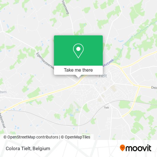 Colora Tielt map