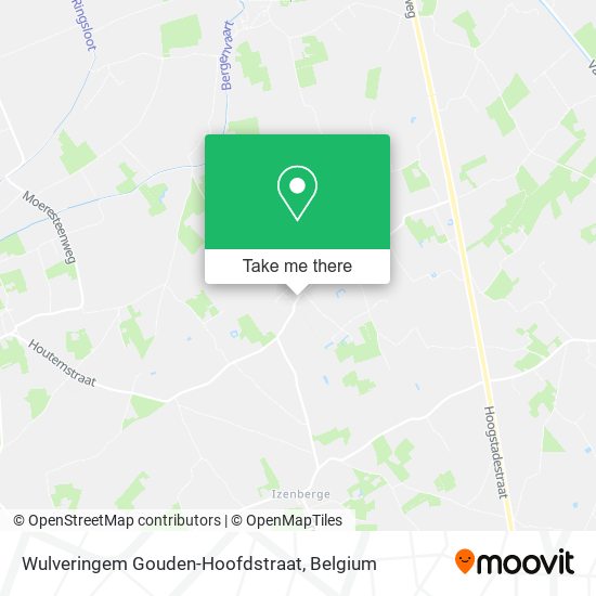 Wulveringem Gouden-Hoofdstraat map