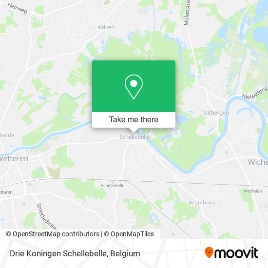 Drie Koningen Schellebelle map