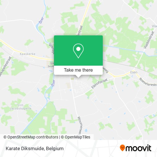 Karate Diksmuide map